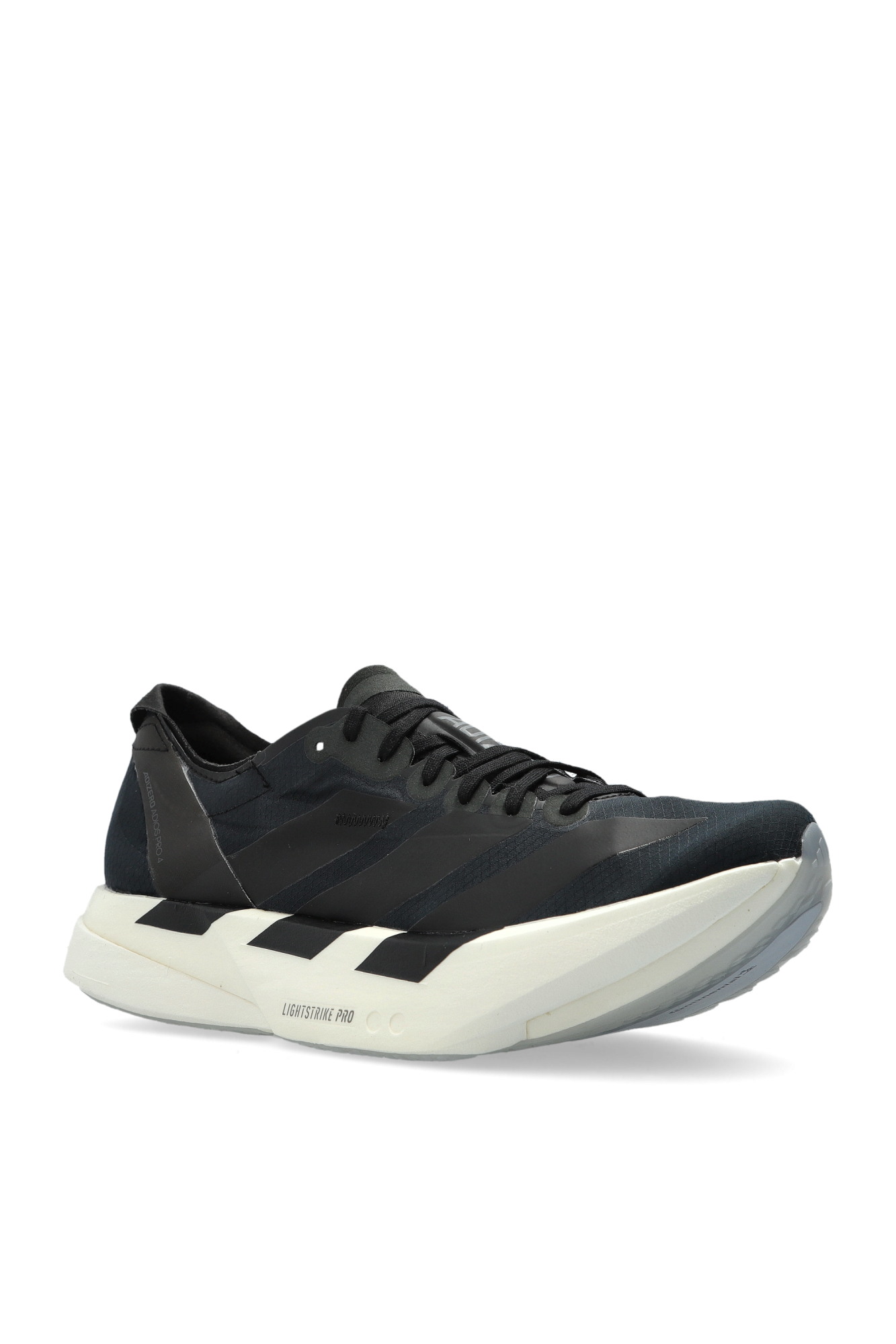 Black 'ADIZERO ADIOS PRO 4 W' sports shoes ADIDAS